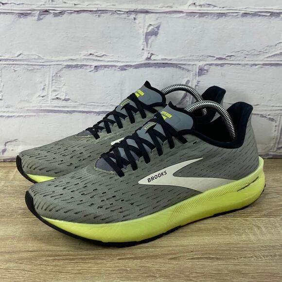 Brooks Hyperion Tempo Grey Running Shoes Men's Size 9 Athletic Sneakers - Picture 1 of 8